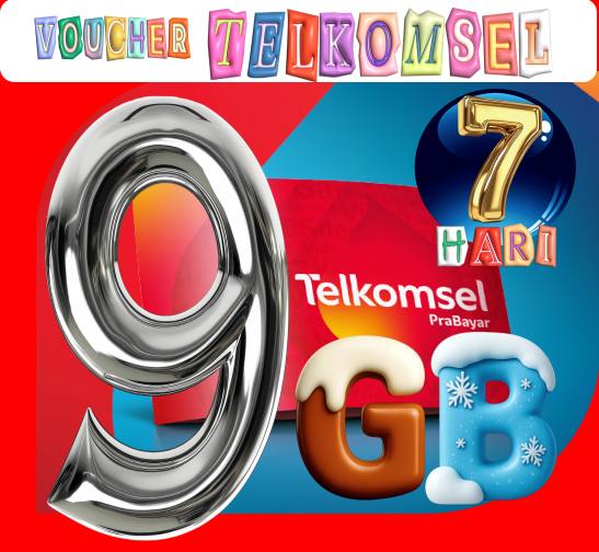 VCR Telkomsel 9GB 7hari
