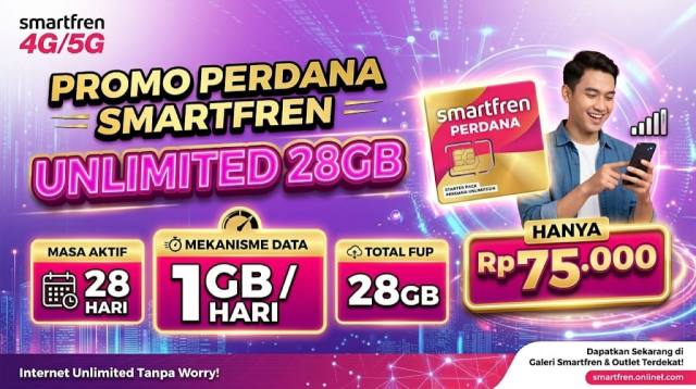 SP Smartfren Unlimited 1gb/hari 28hari