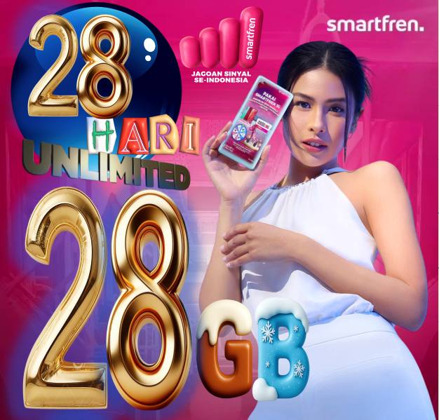 VCR Smartfren UNLILITE 1GB/hari 28hari