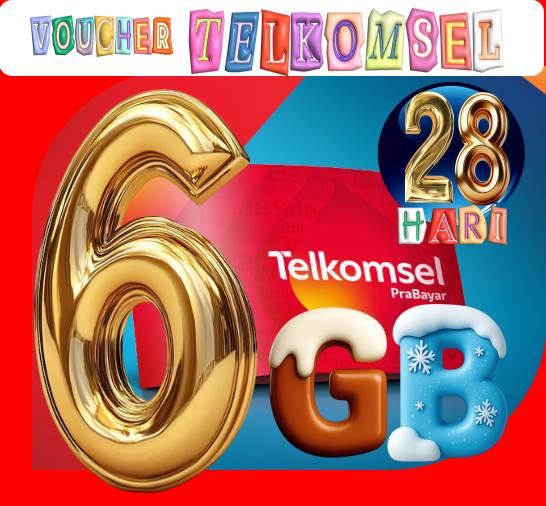 VCR Telkomsel 6GB 28hari