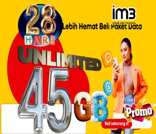 VCR Indosat Unlimited 45GB