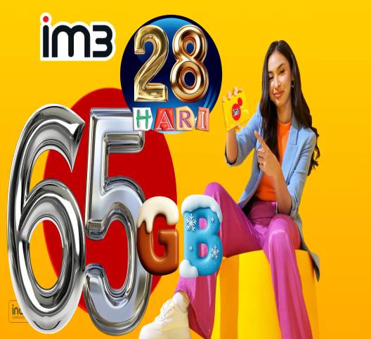 VCR Indosat 65GB 28hari