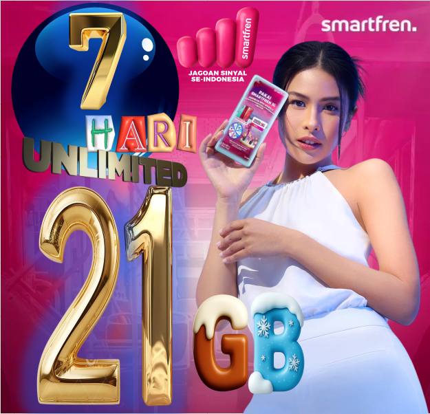 VCR Smartfren Unlimited 3GB/hari 7hari