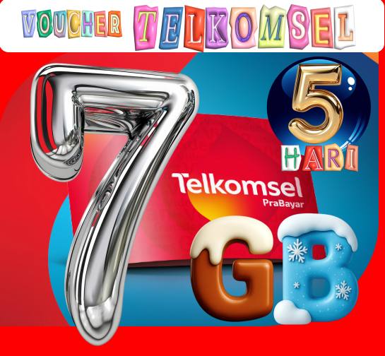 VCR Telkomsel 7GB jadi 9GB 5hari