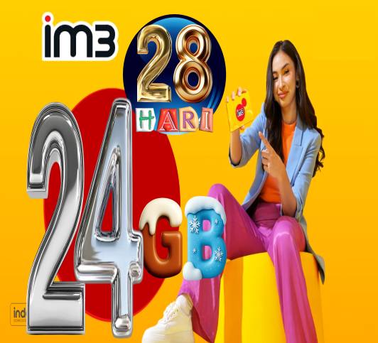VCR Indosat 24GB 28hari