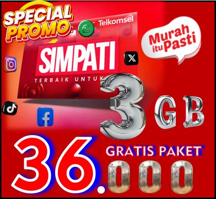 SP TELKOMSEL 3GB