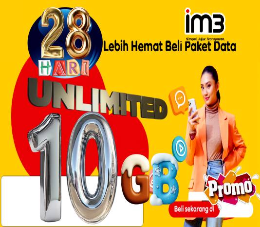 VCR Indosat Unlimited 10GB