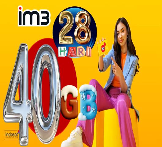 VCR Indosat 40GB 28hari