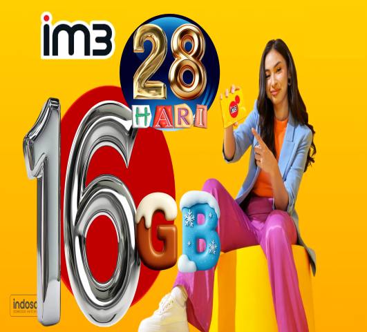VCR Indosat 16GB 28hari