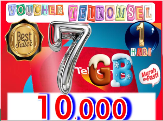 VCR Telkomsel 7GB 1hari