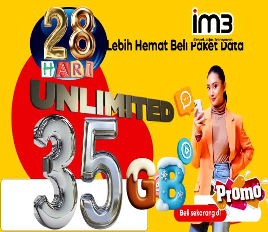 VCR Indosat Unlimited 35GB